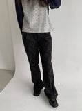 Vigenna Flower Bootcut Banding Pants