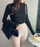 Limeru Daily Half Neck Turtleneck T-Shirt