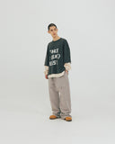 [AG] Slogan Layered Long Sleeve