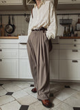 Lewis 3 pintuck wide slacks
