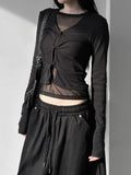 T-Din Twisted V-Neck Tee