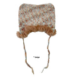 KITTY STRAP KNIT BEANIE