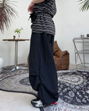 Freak pintuck nylon balloon pants