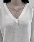 Lanc drop necklace