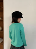 Hipan Round Crop Long Sleeve Tee