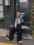 Peer One Track Crop Leather Jacket