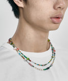 Multi Color Beads Layered Necklace