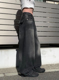Rition Back Pocket Wash Wide Pants