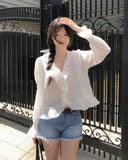 Eileen Ruffle Blouse