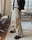 Paul Wide Cargo Cotton Pants