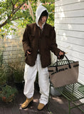 (WOOL) FRINGE POCKET TWEED JACKET