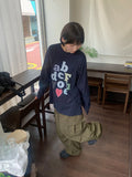 [Unisex] Liebden Keyring Nylon Banding Cargo Wide Pants
