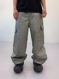 Buffing leather cargo pants