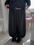 [unisex] Danes Stripe Banding Wide Pants