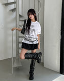 Slog lettering printing short sleeve