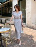 Weave Pleats Cardigan
