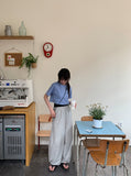 Pinjo Side Button String Banding Pants