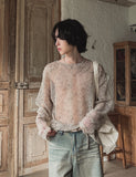 Confuse shine see-through knit