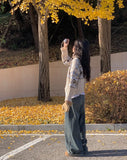 Buffy Nordic Vintage High Neck Knit Cardigan