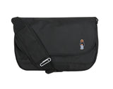 Crop Dog Embroidery Striper Cross Messenger Bag