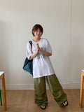 Billum Nylon Banding Wide Pants