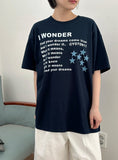 [unisex] Met Star Printing Over Short Sleeve Tee