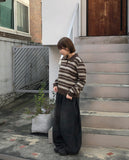 Hengo Stripe Collar Knit