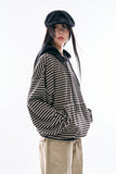 Baron stripe over hoodie