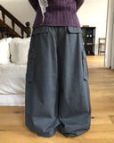 Karok Two-Pintuck Cargo Wide Pants