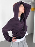 WALLY STRIPE HOOD ZIP-UP