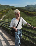 Dust washing cargo denim pants