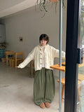 Takimi banding wide balloon cotton pants