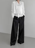 Ella Button Flare Skirt Pants