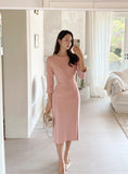 Linthia Slit Midi One Piece