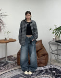 Miru Overfit Check Shirt