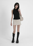 Glam Halter Shirring Top