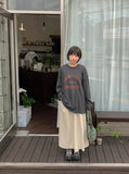 [Unisex] Sainten Lettering Over Long Sleeve Tee