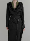 Ab Cowl Neck Blouse