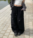 Latter Cargo String Wide Pants