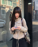 Kuel Strap Buckle Point Shoulder Bag