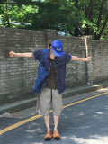 [MADE] Eka Summer Washing Snap Button Pocket Short-Sleeved Denim Shirt