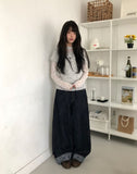 Nayu Flower Lace Polar Long Sleeve T-Shirt