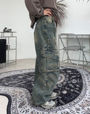 developer double pocket denim pants