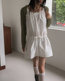 Poha Boucle Knit Hood Bolero Cardigan