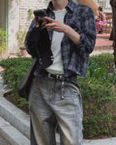 Cony Linen Crop Check Shirt