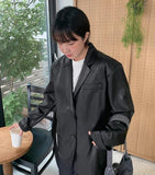 Delti Over Leather Jacket