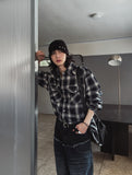 Kio two-tone layered denim pants