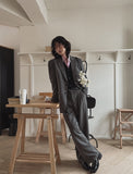 Suare two tuck wide slacks