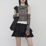 Tudin sleeveless hood (hand warmer set)