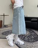 Mark Ethnic Bermuda Denim Pants